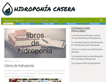 Tablet Screenshot of hidroponiacasera.net